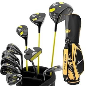 ゴルフクラブセット 14本 adidasバッグ付き 初心者〜練習用 追加送料あり 楽天市場】COSTWAY キッズ ゴルフセット クラブセット 8～10才向け/11