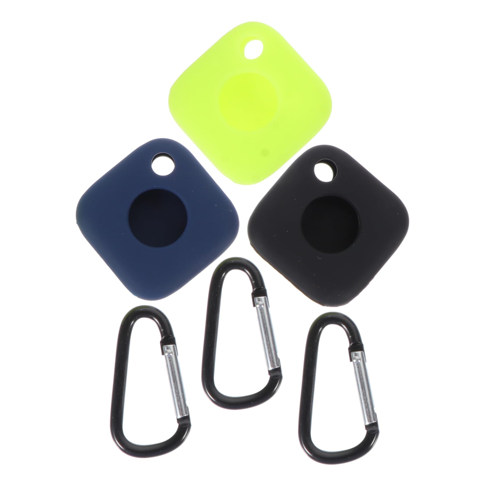 DOITOOL 3pcs Silicone Tracer Cover Keychain Case Accessory for Tile Mate Lightweight and Protective Design for Keys Bags and Pet Collars
