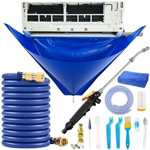 Oiktylr Mini Split Cleaning Kit Bag with 50ft Hose Set, Air Conditioner Cleaning Kit for Minisplit Coil, AC Cleaning Kit - Detailed View