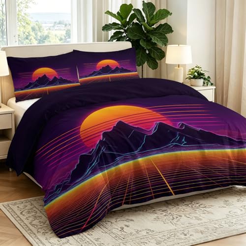 Housse de couette 220x240 zippée infroissable pour lit deux personnes