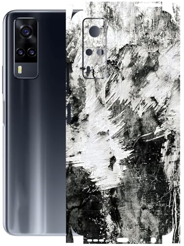 Image of AtOdds - Full Body Back Screen Guard Protector Film - Lamination Wrap Skin Sticker Compatible with VIVO Y31 | Scratchproof Matte Finish (Messed)