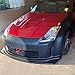 Front Bumper Lip Compatible With 2003-2005 NISSAN 350Z, JDM N-Style PU Black Front Lip Spoiler Splitter by IKON MOTORSPORTS, 2004