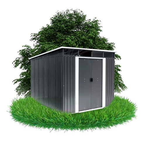Grindi - Gerätehaus Metall Ribes II - Gartenhütte - Gartenhaus - Geräteschuppen 236x238x202 cm Schiebetür - Garten Schrank - Fahrradgarage - Shelter - Gartengerätehaus - Tiny House - Grindi - Gerätehaus Metall Ribes II - Gartenhütte - Gartenhaus - Geräteschuppen 236x238x202 cm Schiebetür - Garten Schrank - Fahrradgarage - Shelter - Gartengerätehaus - Tiny House -
