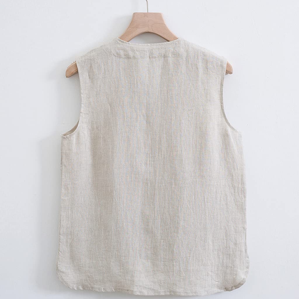 YANYAN/ヤンヤン　Linen Mabo VEST サイズM YANYAN/ヤンヤン Linen Mabo VEST サイズM