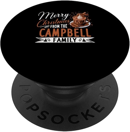 Campbell Family Christmas Costume Hot Chocolate Matching PopSockets Standard PopGrip disponible en Yaxa Colombia
