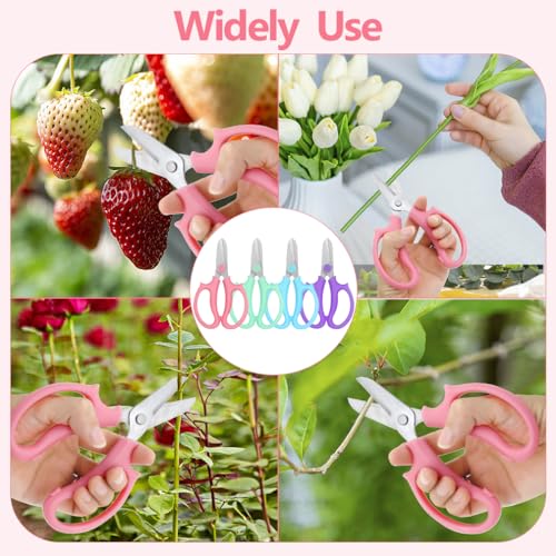 12 tijeras para flores de acero inoxidable miniatura 5