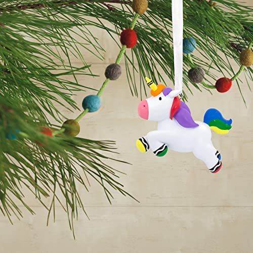 Hallmark Crayola Unicorn Resin Christmas Ornament image 2