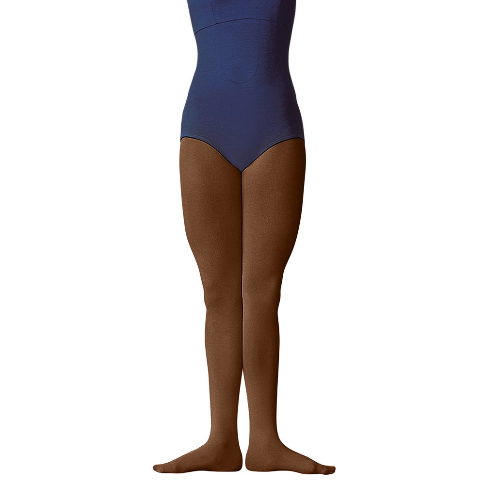 Body Wrappers A80 Womens Supplex Footed Tights (Large/X-Large, Coffee)