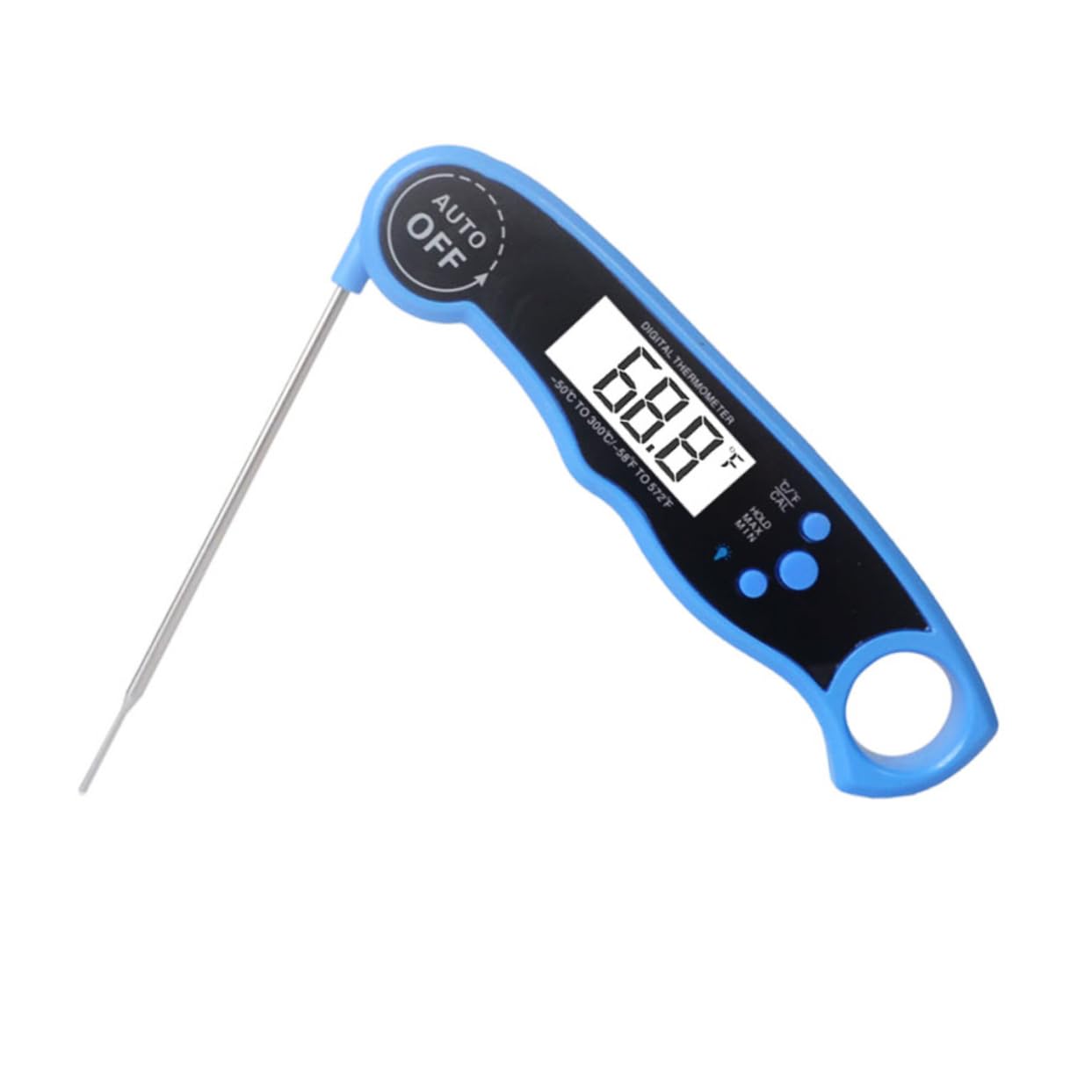 MAGICLULU 3piezas Termómetro Digital Instantáneo Para Cocina Con Retroiluminación y Calibración Azul Para Medición Rápida De Carnes y Alimentos