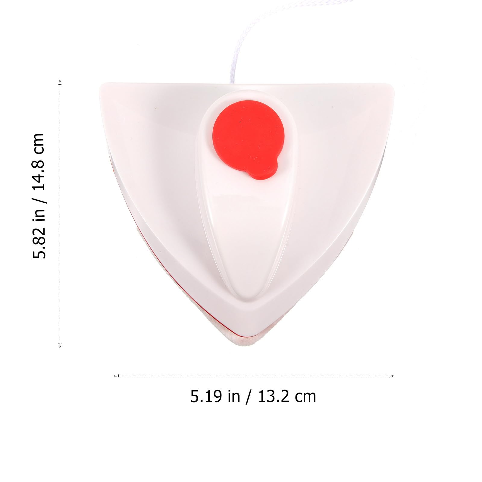 Limpiacristales Material Abs Magnético de Doble Cara Diseño Triangular Práctico y Potente Imán para Ventanas de Dormitorio y Mamparas de Ducha para Uso Hogar