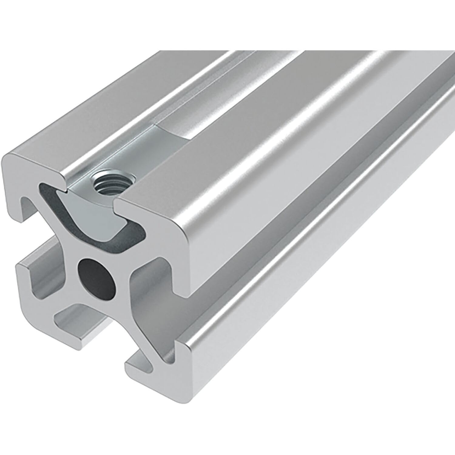Fath Piastre scanalate M6, orientabili, adatte per profilo articolo, 40 x 40, scanalatura 6, con sfera a molla e barra di guida, in acciaio zincato, 10 pezzi