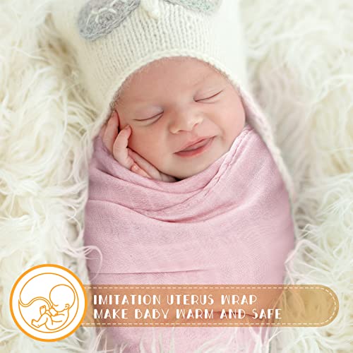 Image of Irenare 8 Pack Cotton Muslin Baby Swaddle Blankets Soft Silky Breathable Infant Sleeping Quilt Bed Cover Solid Color Newborn Receiving Blanket for Baby Boys and Girls 47 x 47 Inches