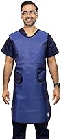 ATTENUTECHUSA Flexiback Frontal X-Ray Lead Apron - 0.5mm Pb LE, Lightweight Ripstop, Adjustable Fit, Royal Blue