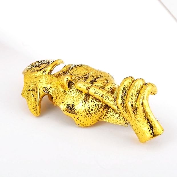 Image of Brooch Pins Gold Silence Thinker Mask Lapel Vintage Facepiece Badge Brooches for Women Fashion Jewelry Clothing Decoration Accessories