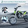 BLAZEGO 36V Electric Dirt Bike,350W Electric Motorcycle,Up to 15.5 MPH & 10 Miles Long-Range,3-Speed Modes Motorcycle for Kids Ages 6-12，Green #5