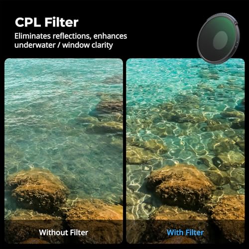 Image of SmallRig 2-in-1 CPL /VND 3-5 Filter for DJI Action 6, Adjustable ND8-ND32 & Polarizer, Action 6 Accessories for Outdoor & Action Video - 5894