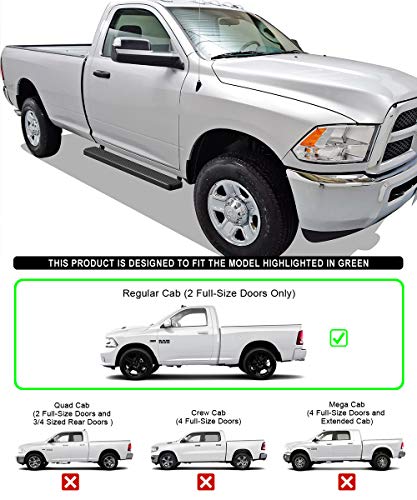 Estribos Tuxtreme 5in Negro para Ram 1500 2009-2018 miniatura 2