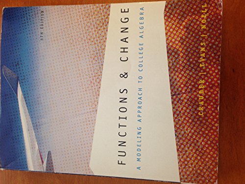 Functions and Change: A Modeling Approach to Co... 1305028457 Book Cover