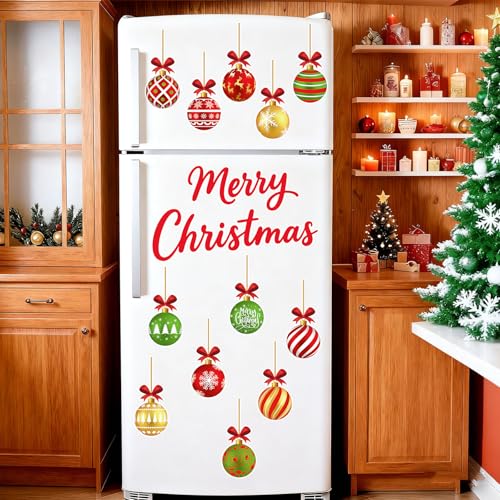 Imanes Navideños Decorativos 16 Pzs Bolas para Refrigerador miniatura 5