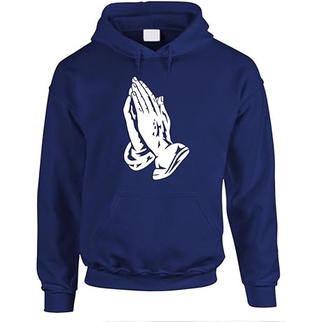 lsa apparel - Prayer Hands Jesus Christ Christian god - Mens Pullover Hoodie