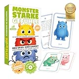Gefühlsmonster Karten-Set für Kinder – 30 emotionale Spiel- & Lernkarten ab 4-99 Jahre – Gefühlskarten mit Monster-Illustrationen – Pädagogisch wertvoll für Familie, Kita, Schule & Therapie