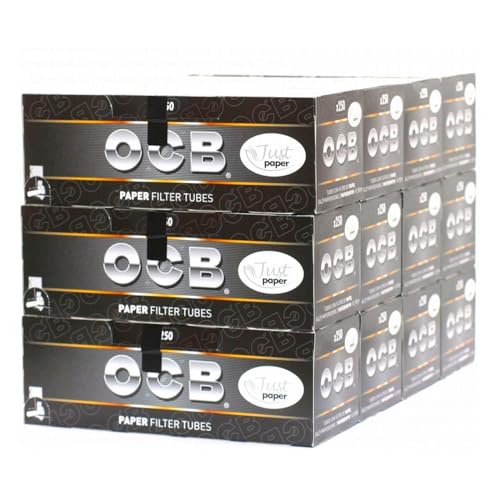 Lot de 12 boîtes de 250 tubes OCB Just Paper - filtre papier