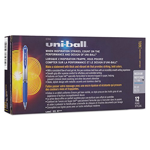 Uni-Ball Signo RT Bolígrafos Gel Punta Media 12 Unidades miniatura 5