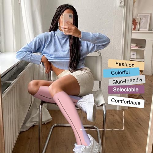 Image of Iseasoo 4 Pairs Compression Socks for Women Circulation-Best Support for Nurses,Running,Athletic,Travel