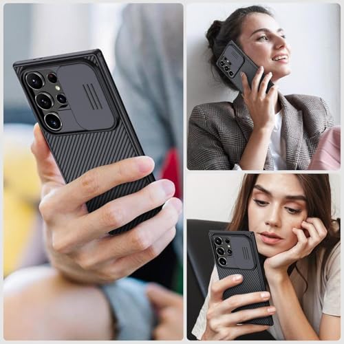 Image of Nilkin Classic Series Compatible for Samsung S25 Ultra Back Case with Camera Cover, [Camera Lens Protector] [Scratch-Resistant] [360 Full Protection] Shockproof Slim Phone Case - PC+TPU, (S25Ultra)