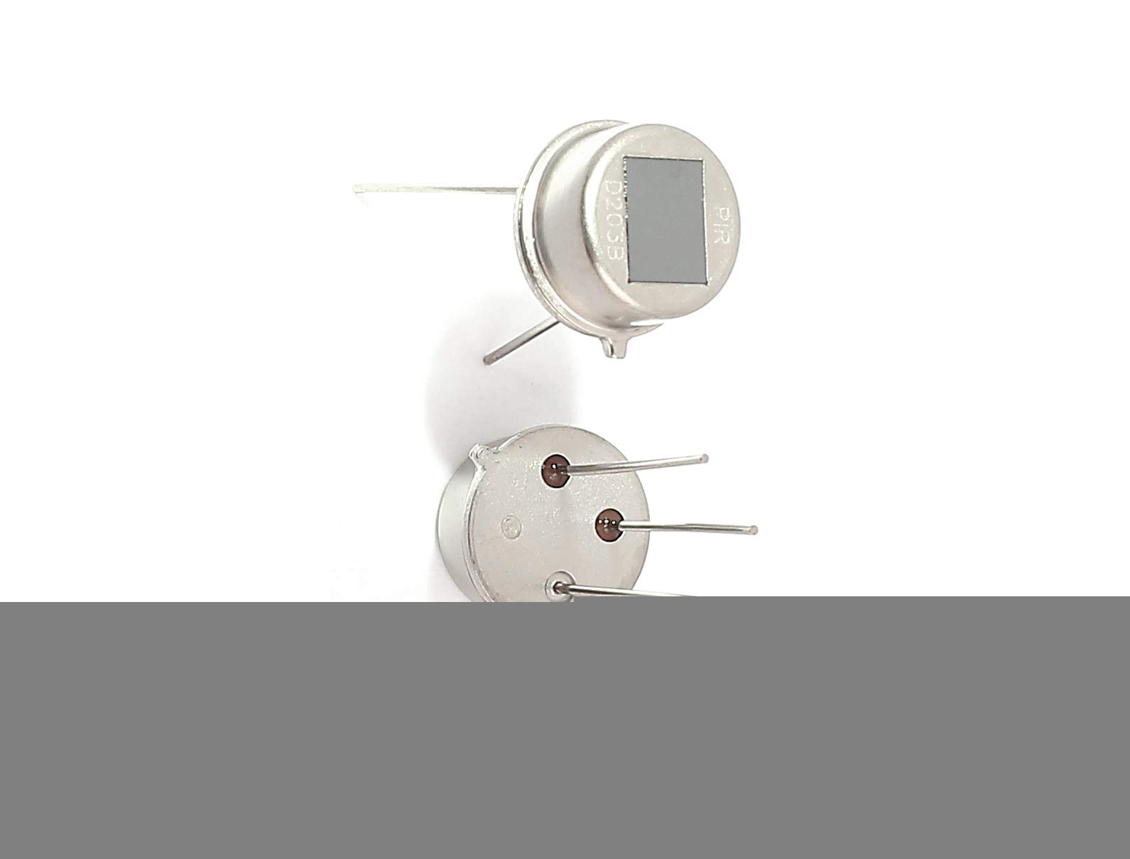 Aexit 2 Pcs Semiconductor Products DC 3-15V PIR Infrared Radial Sensor D203B for Microprocessors Security System