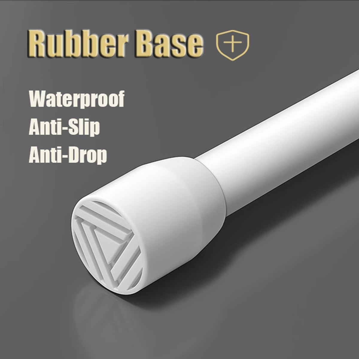 Verstellbare Spannstange 60-245cm - ohne Bohren Weiß Gardinenstange 22mm Durchmesser Teleskopstange für Vorhänge Duschvorhänge & Kleiderschränke Einfache Installation Platzsparendes Design