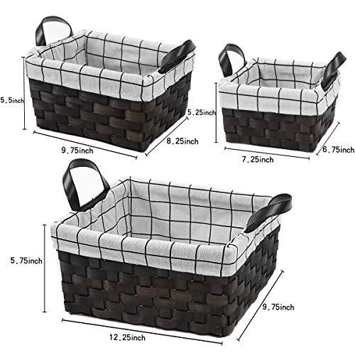 Image of Woho Storage Baskets for Shelves (Black)