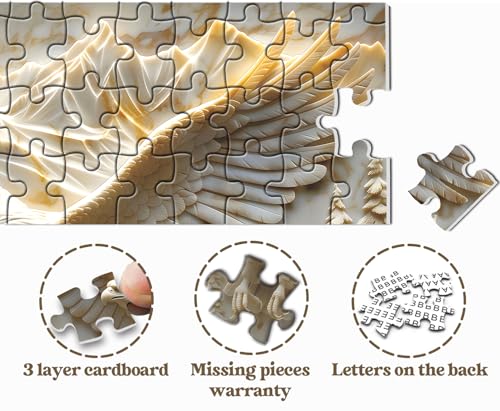 Puzzle para adultos PPuzzling Águila Calva 1000 piezas, desafiante rompecabezas de naturaleza con escena de montaña y bosque miniatura 5