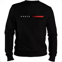 Moletom Masculino Paris Blusa de Frio Gola Careca Flanelado e Macio