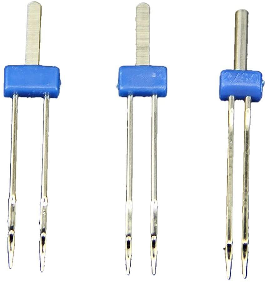 Generic 3X Double Twin Needles Pins Sewing Machine Size 2.0/90.3.0/90.4.0/90 Set BlueSimple and Sophisticated Design
