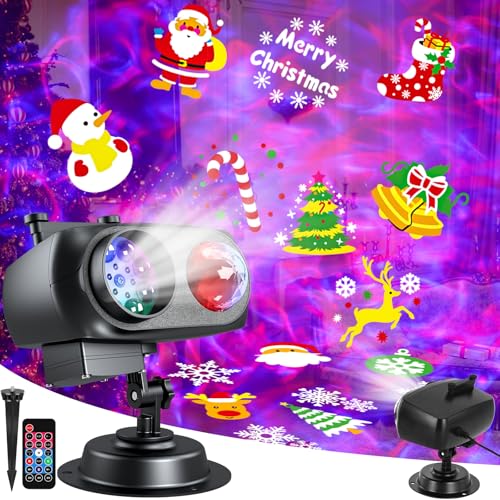 15 Best Dual Projector Setups for Halloween That Will Spook and Amaze 7 Christmas Halloween Projector Lights Outdoor,LED Projector Lights,2-in-1 Dual Projection System
