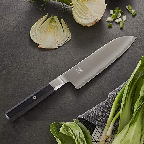 Miyabi Koh Santoku Knife,Black/Stainless Steel,7