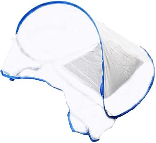 Portable Mosquito Head Net White Antimosquito Cover Foldable -Up Travel Mosquito Net for Bed Free Installation-Medium Size