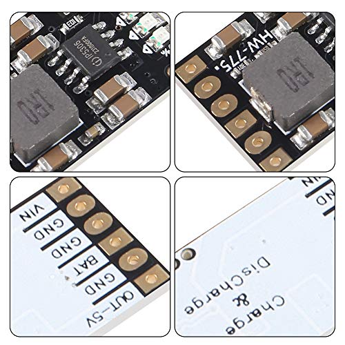 8PCS 2A 5V Charge Discharge Integrated Module 3.7V 4.2V for 18650 Lithium Battery Charging Boost Mobile Power Supply Charge and Discharge Protection Converter Protection PCB Board Module3