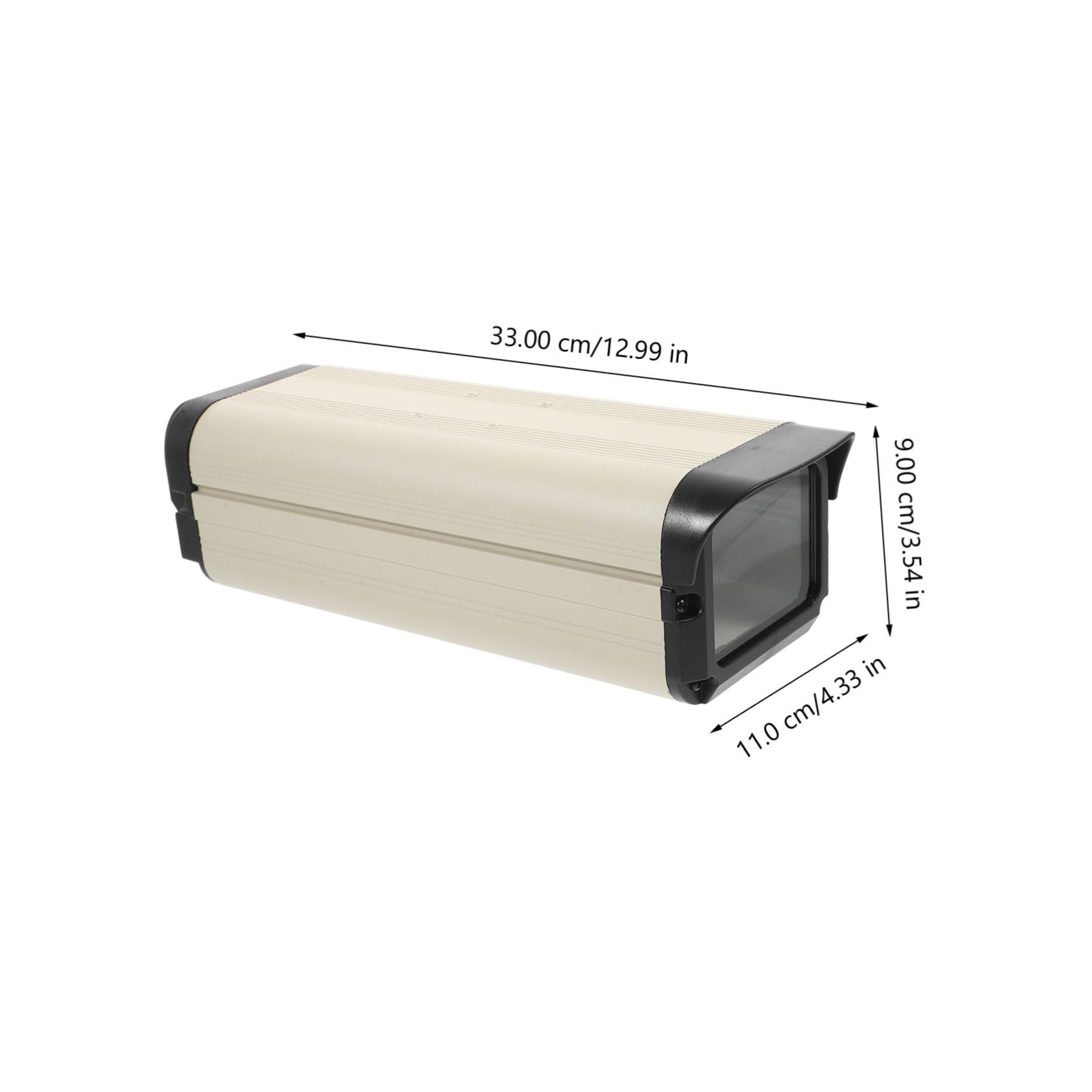 NUOBESTY Kamera Schutzgehäuse 12 mit Seitlicher Öffnung Aluminiumlegierung Wetterfeste Abdeckung für Outdoor Überwachung für Außenkameras