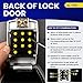 KeyGuard SL-591 Car Window Punch Button Lock Box, Black- Portable Key Storage Vault LockBox Fits House Keys, Car Keys, Fobs, Credit Cards/IDs + | Rideshare Keypad Safe Box, Digital Push Button Lock