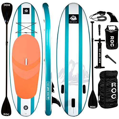 Roc Inflatable Stand Up Paddle Board (Aqua)