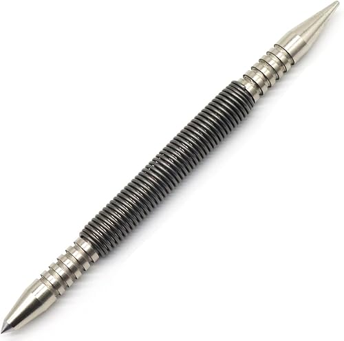 Set de clavos de doble cabeza de 1/16 ″ y punzón central de 3/16 pulgadas, juego de uñas de resorte de fuerza de golpe de 3500 PSI