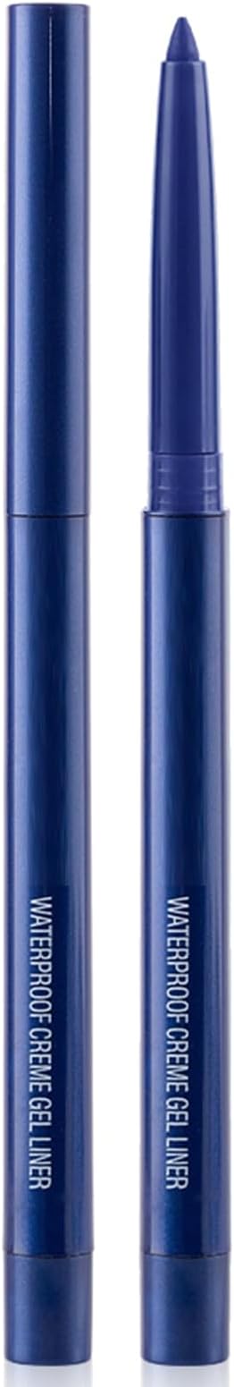 Eyeliner Pencil, Waterproof Eyeliner Long-lasting, Dark-blue-Shine Eye Liner, High-Pigmented Colorful Liners Easy To Use Eye Liner Pen for Women