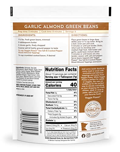 Salad Pizazz Sliced Almonds, Sea Salt Cracked Pepper, Non-GMO, All-Natural, Kosher Salad Topper, Resealable Bag, 3.25 Ounce - Thumbnail 2