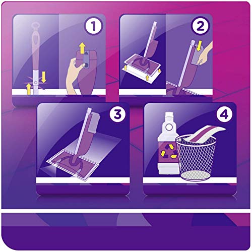 Swiffer Wetjet Refill, Purple, 4x20pc, Nachfüllpackung 80 Stück (8x10) – Bild 4