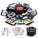 LotFancy Explosion Gift Box, DIY Surprise Photo Box, Creative Scrapbook Album, Love Memory Exploding Picture Box, Anniversary Wedding Valentines' Day Birthday Gift, Black Preassembled