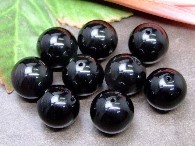 Amazon.co.jp: g3-381M オブシディアン 16mm 5A 1粒売り 黒曜石
