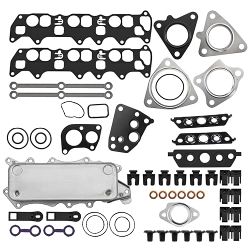 Dichtung Reparatur Satz inkl Ölkühler Kit für OM642 Passend für Mercedes W204 S204 W211 W164 GLC GLE 320 350 CDI 2005-2019 Dichtung Ansaugkrümmer 6420903237 A6420907737
