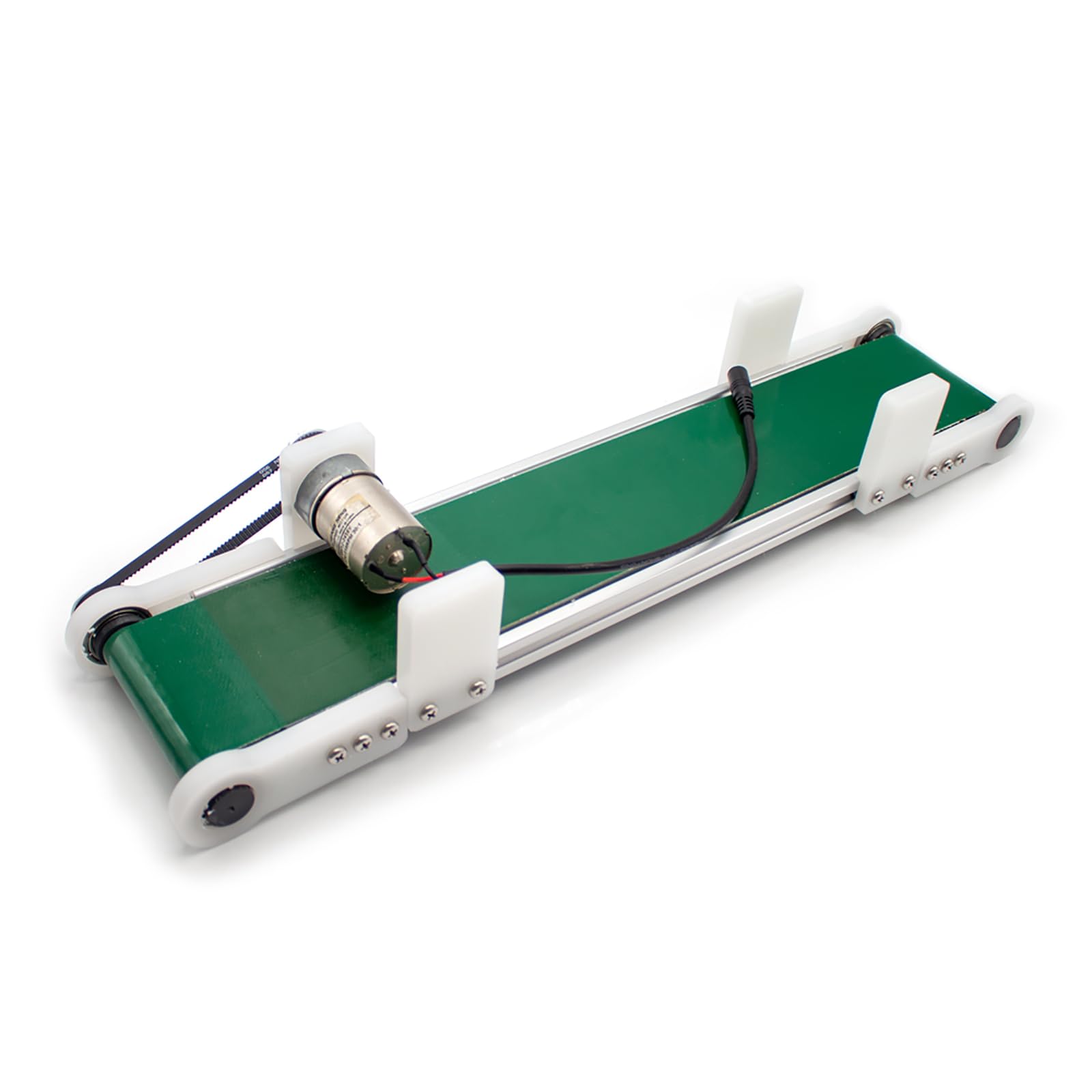Cinta Transportadora De Escritorio, Carril De Carga Transportador Pequeño De 10 * 100 CM con Contador Automático, Velocidad Ajustable De 1,8-7,6 Cm/s, Velocidad De Rotación: 116 RPM